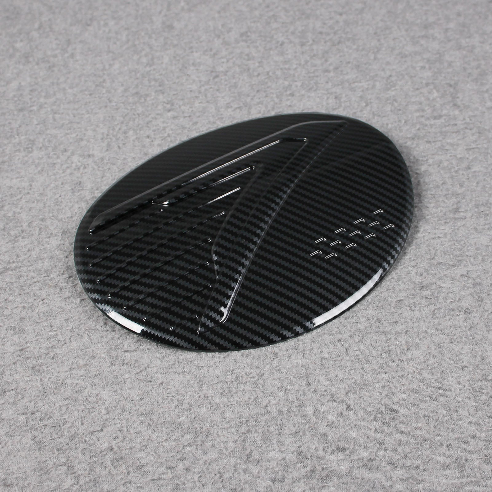 Fit for Subaru Crosstrek 2024 Fuel Gas Tank Cap Cover Trim Carbon Fiber Pattern