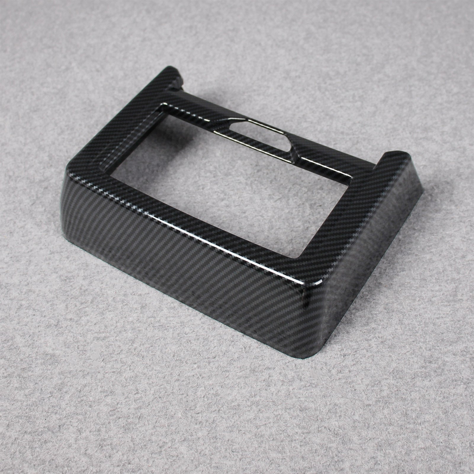 Fit for BMW 5 Series Sedan (G60) 530i 540i 2024 2025 Interior Rear Seat Cup Holder Cover Trim Carbon Fiber Pattern