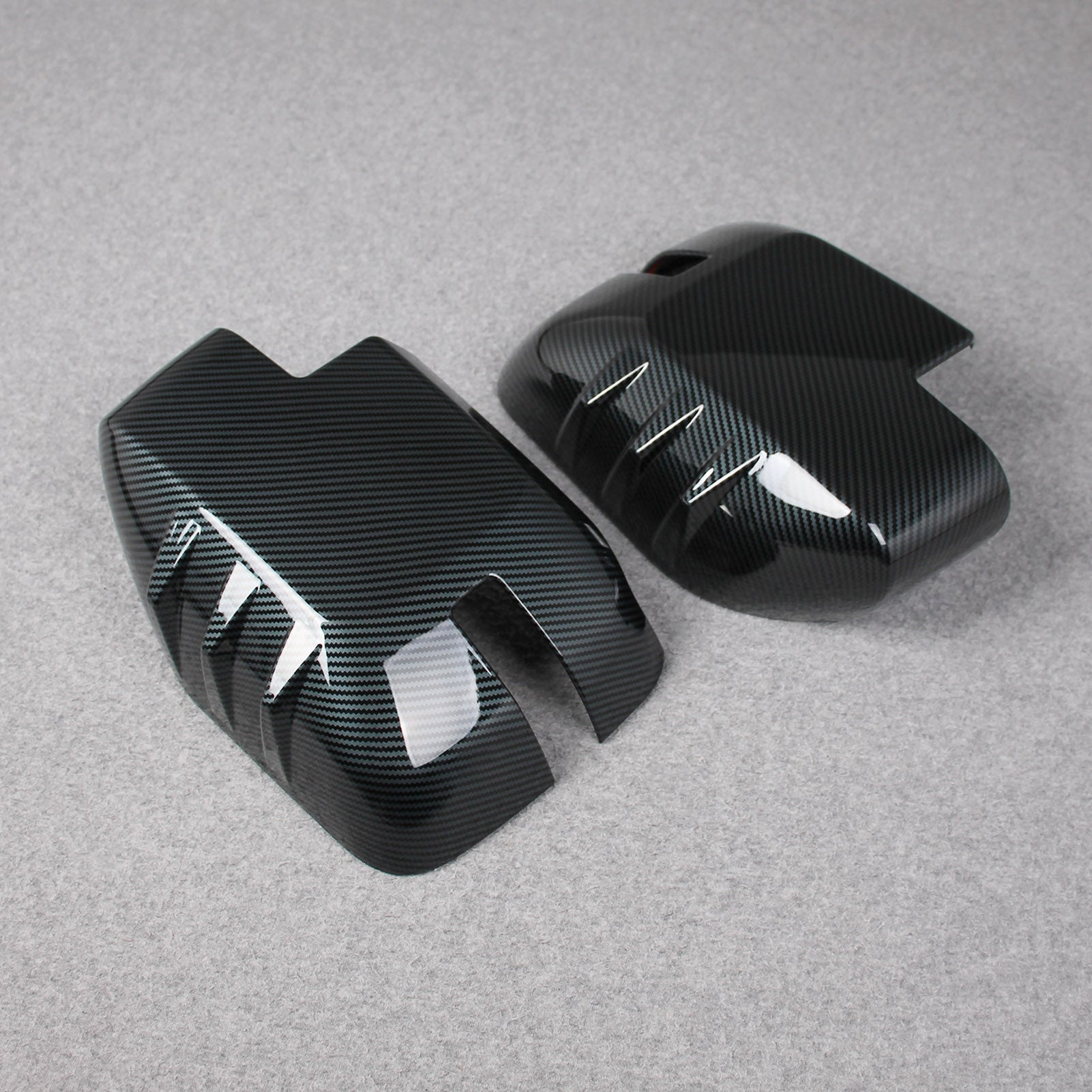 Fit Ford Bronco 2023 2024 2025 Rear View Mirror Cover Trims Carbon Fiber Pattern