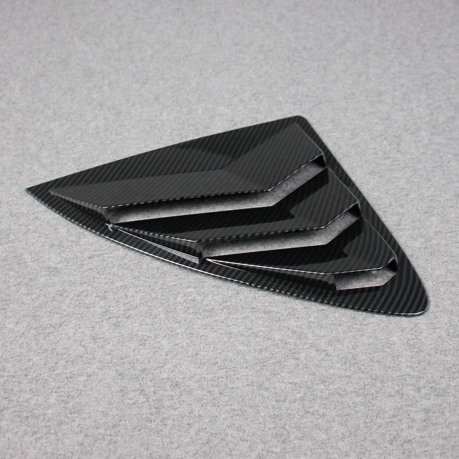 Fit for Mercedes-Benz E-Class W214 E200 E300 E450 2023 2024 2025 Rear Triangle Blind Window Dachspoiler Cover Trim Carbon Fiber Pattern