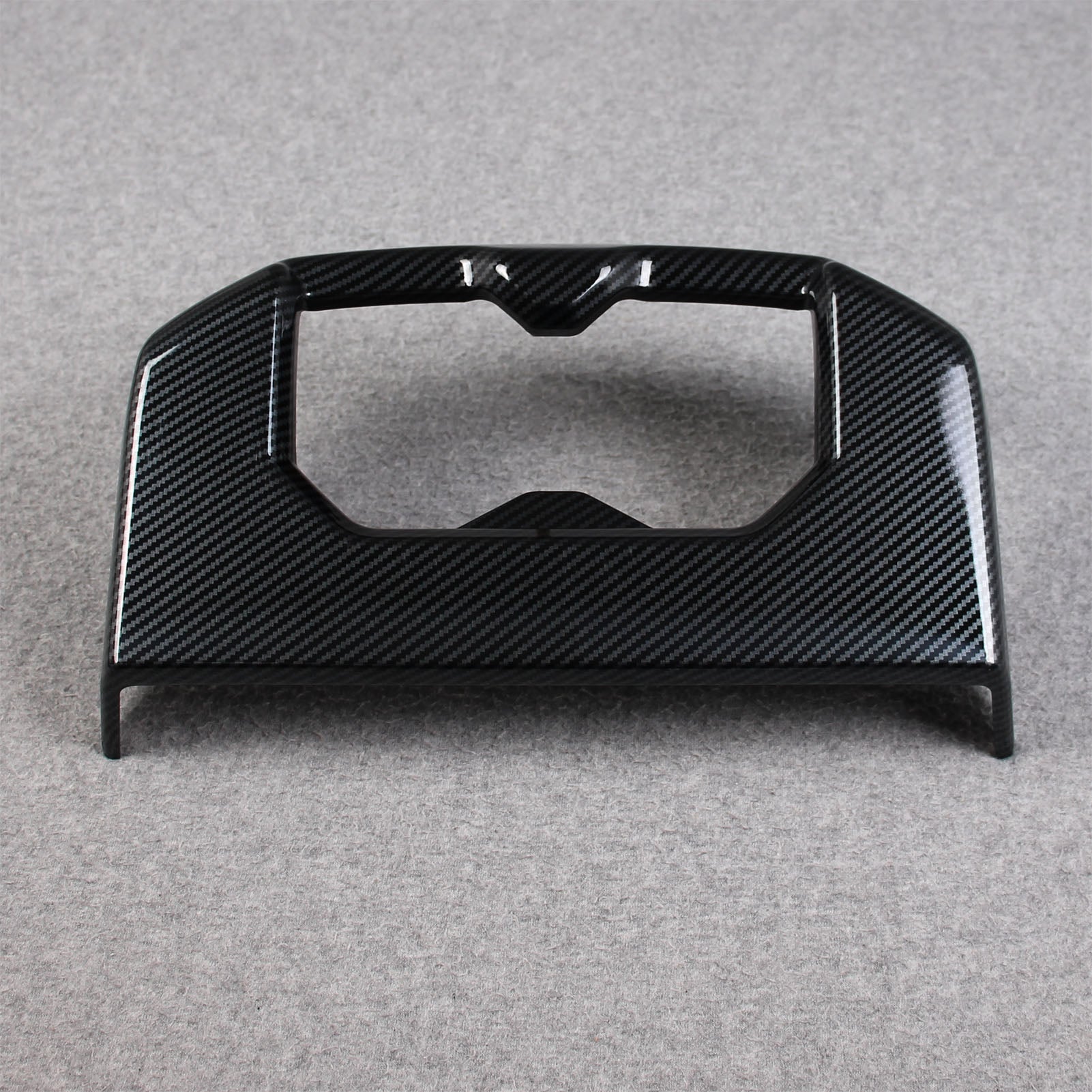 Toyota Tundra 2022 2023 Interior Rear Seat Cup Holder Cover Trim Carbon Fiber Pattern