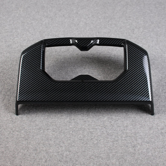 Toyota Tundra 2022 2023 Interior Rear Seat Cup Holder Cover Trim Carbon Fiber Pattern