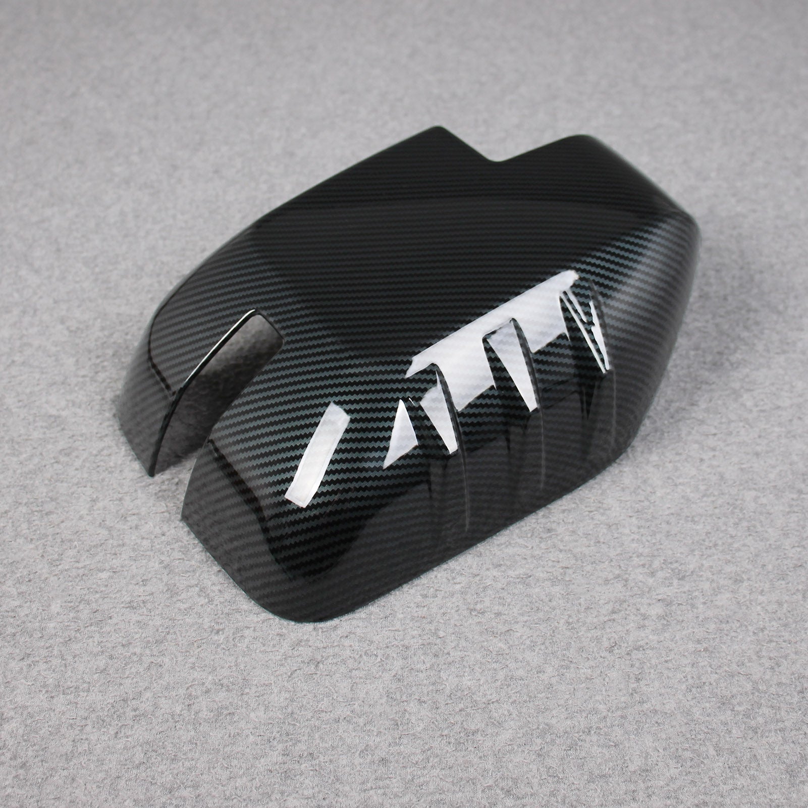 Fit Ford Bronco 2023 2024 2025 Rear View Mirror Cover Trims Carbon Fiber Pattern