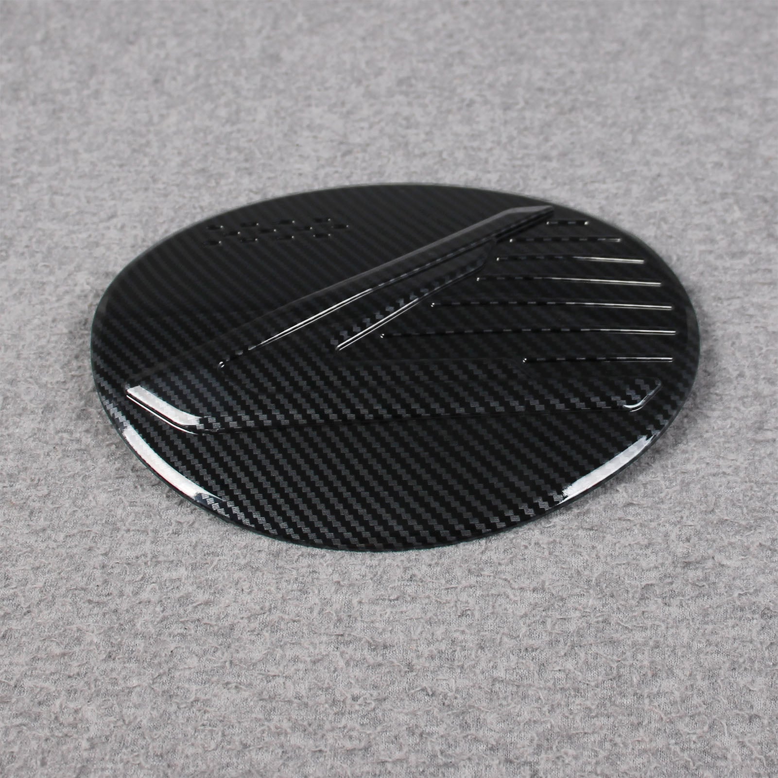 Fit for Subaru Crosstrek 2024 Fuel Gas Tank Cap Cover Trim Carbon Fiber Pattern