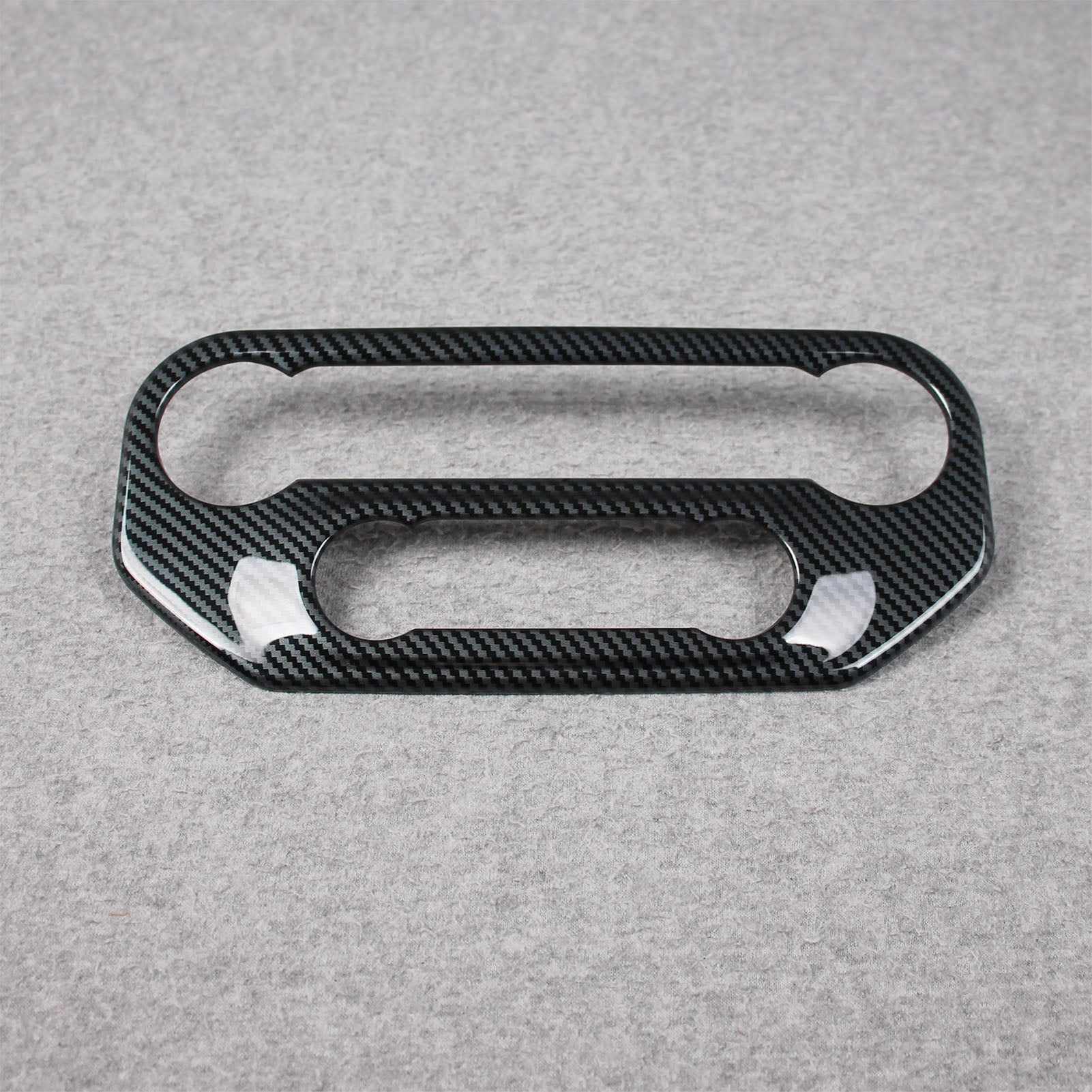 Fit for Ford Bronco 2023 2024 2025 Interior Front Center Air Condition Vent Outlet Cover Trim Carbon Fiber Pattern