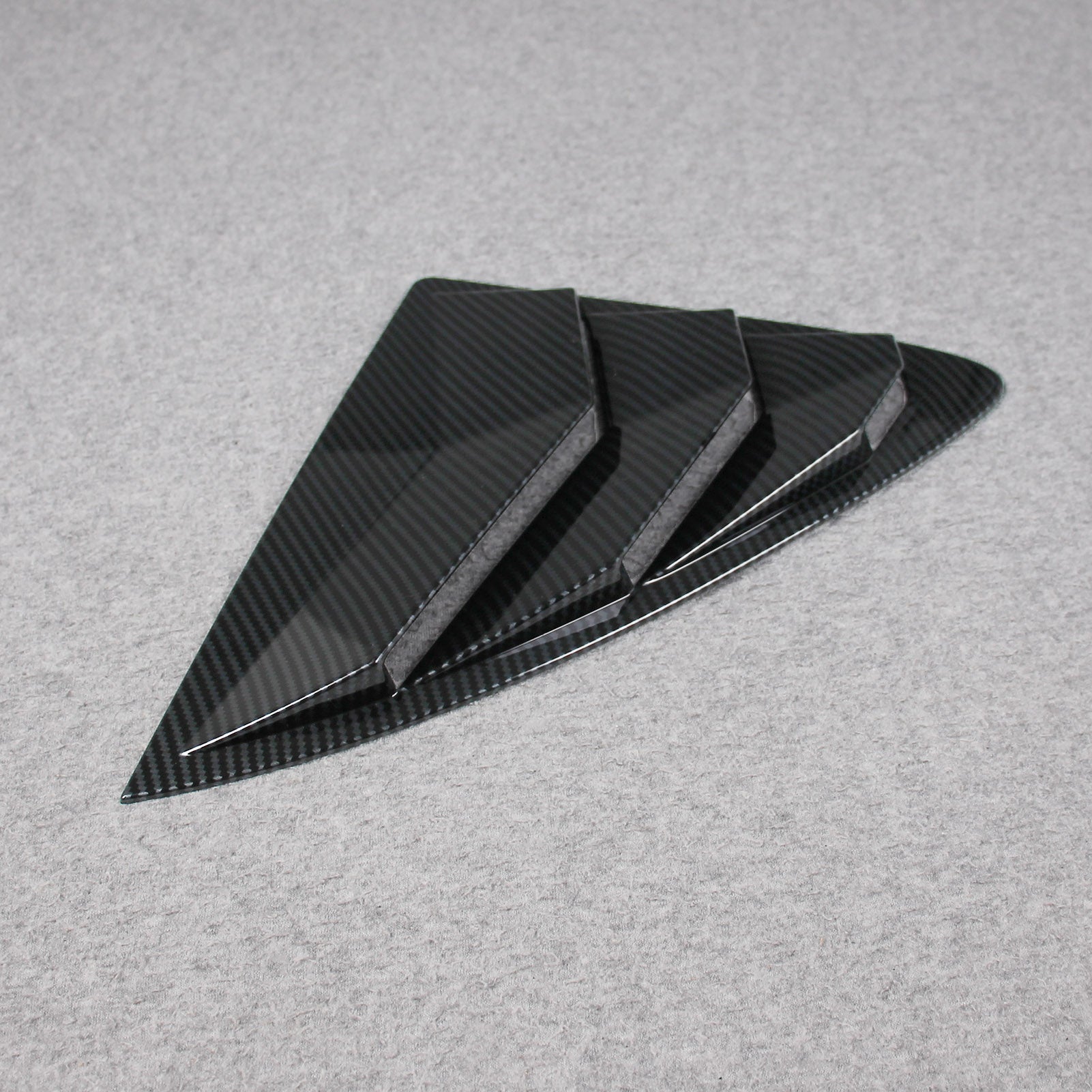 Fit for Mercedes-Benz E-Class W214 E200 E300 E450 2023 2024 2025 Rear Triangle Blind Window Dachspoiler Cover Trim Carbon Fiber Pattern