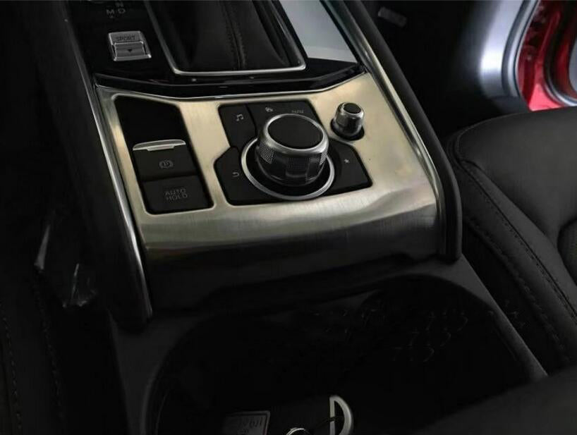 Fit For Mazda 2017 2018 2019 2020 2021 2022 2023 2024 2025 CX-5 CX5 Gear Shift Knob Console Media Panel Cover Trim Stainless steel
