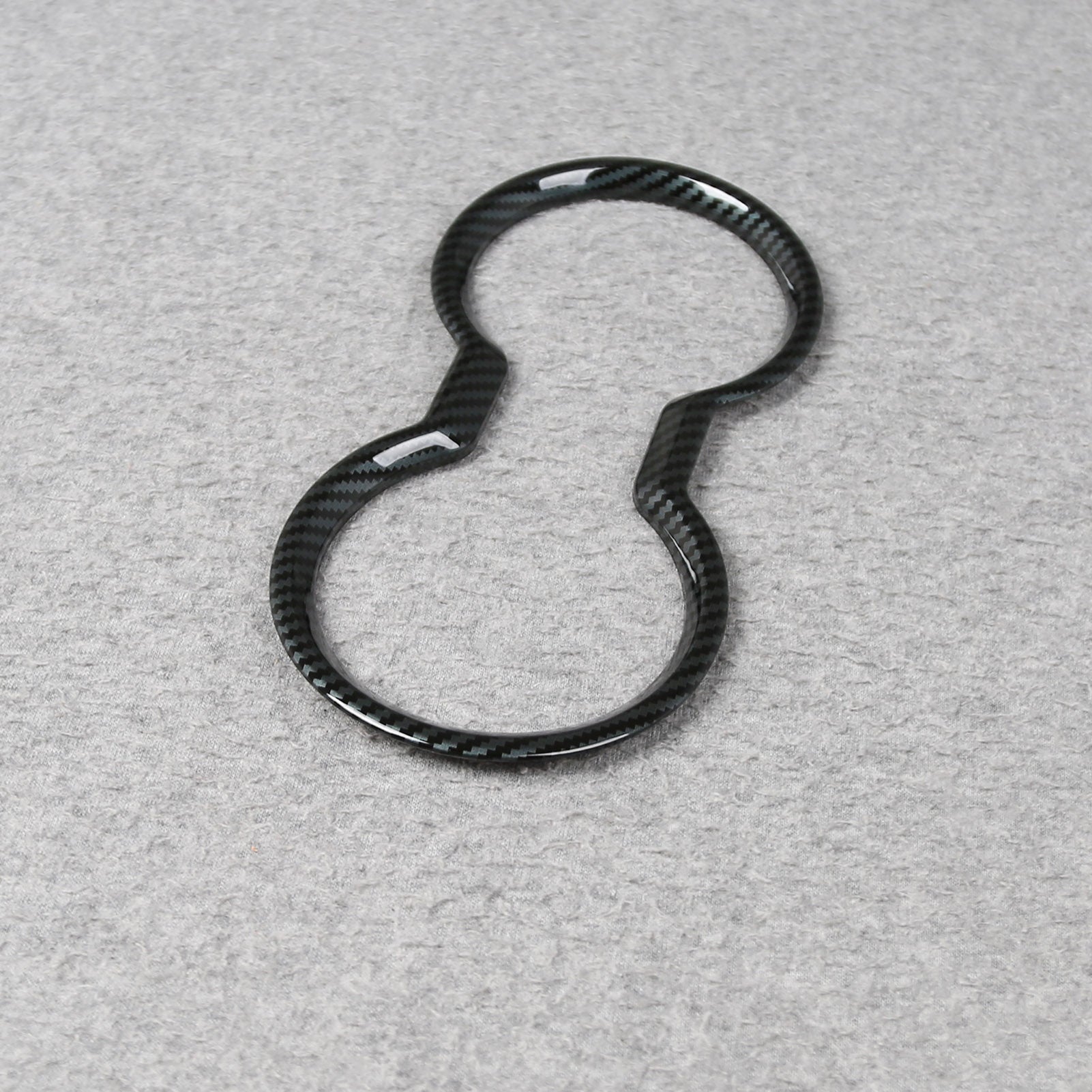 Fit for Ford New Mustang 2024 2025 Front Console Cup Holder Cover Trim Carbon Fiber Pattern