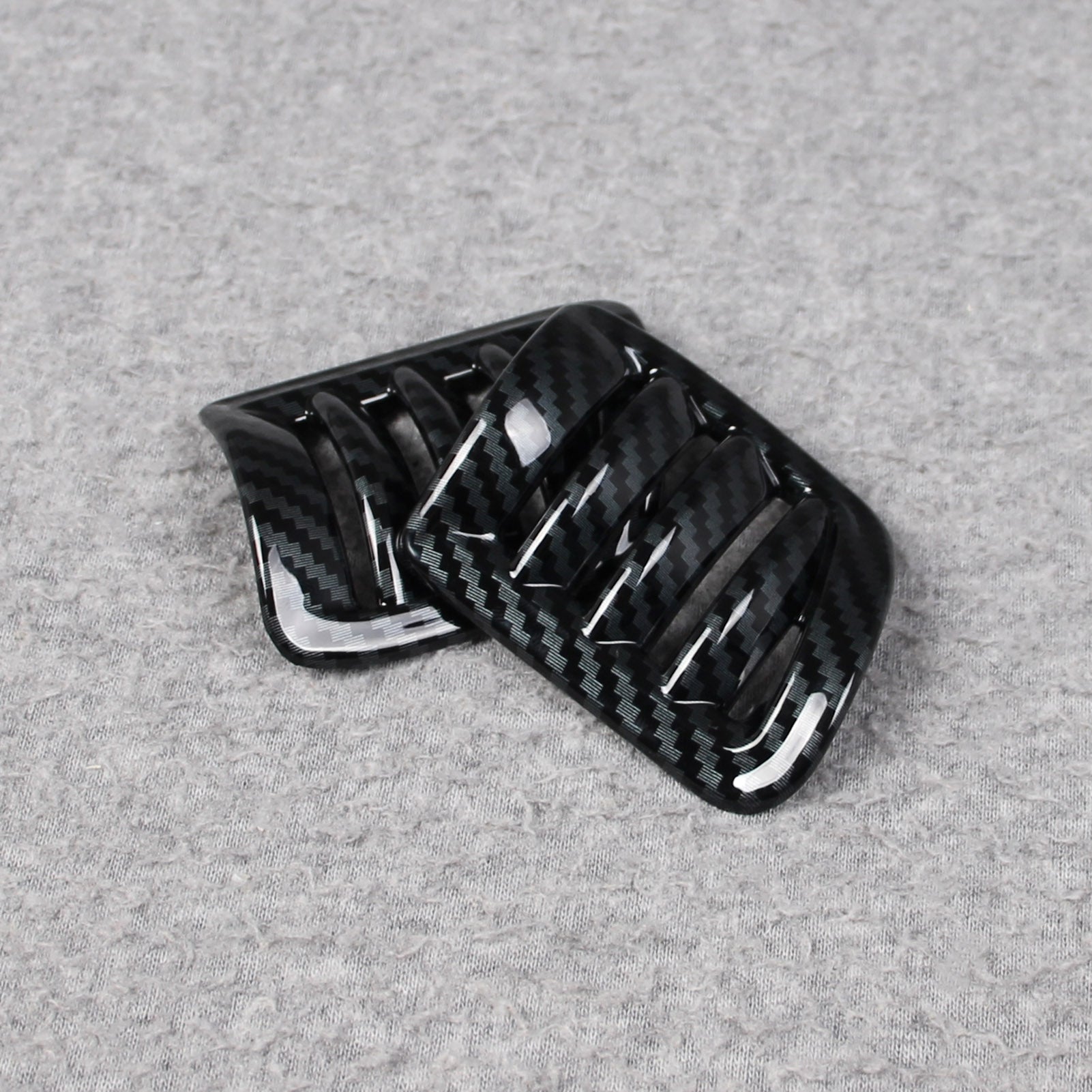 Fit for Ford Ranger 2024 2025 Interior Front Upper Air Condition Vent Outlet Cover Trims Carbon Fiber Pattern