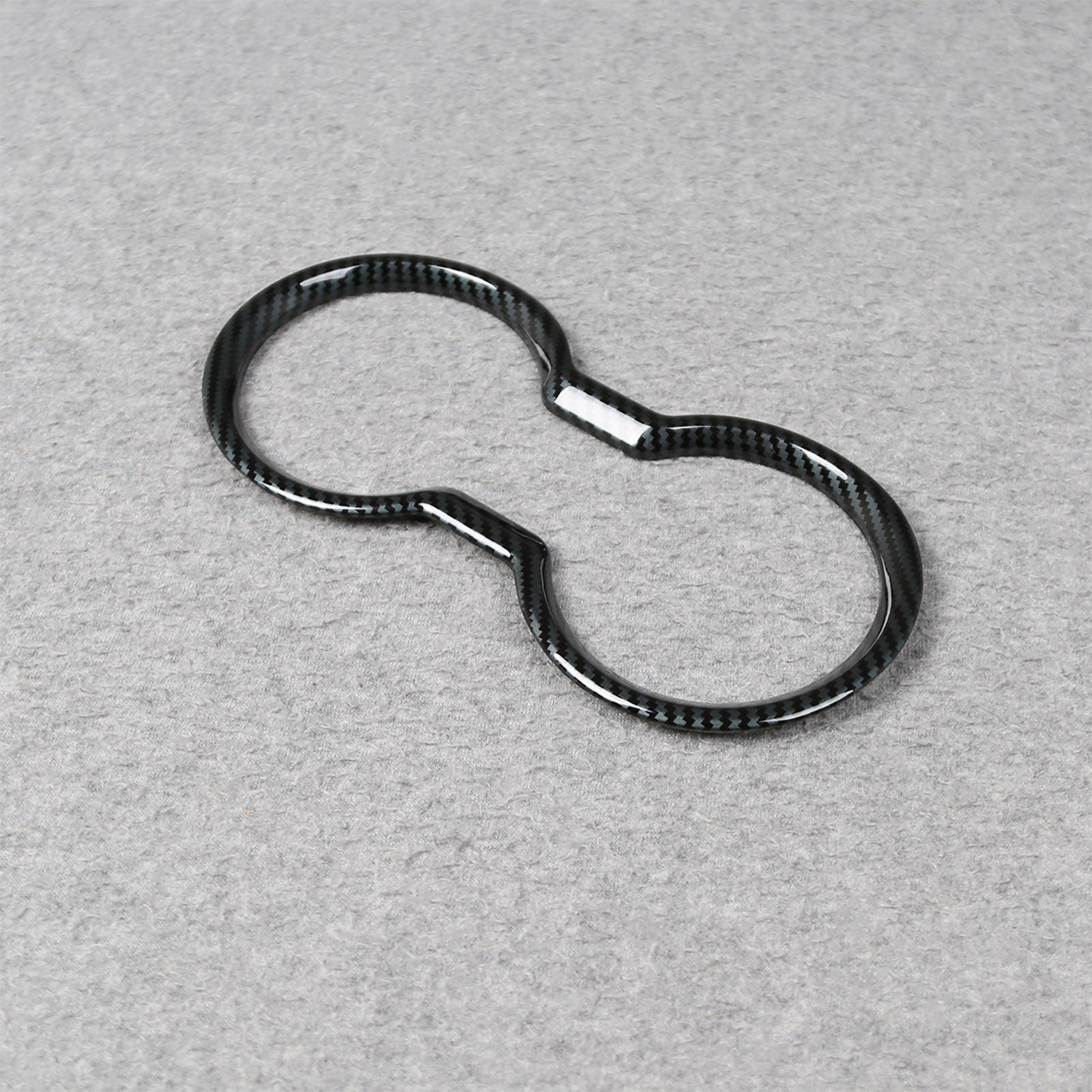 Fit for Ford New Mustang 2024 2025 Front Console Cup Holder Cover Trim Carbon Fiber Pattern