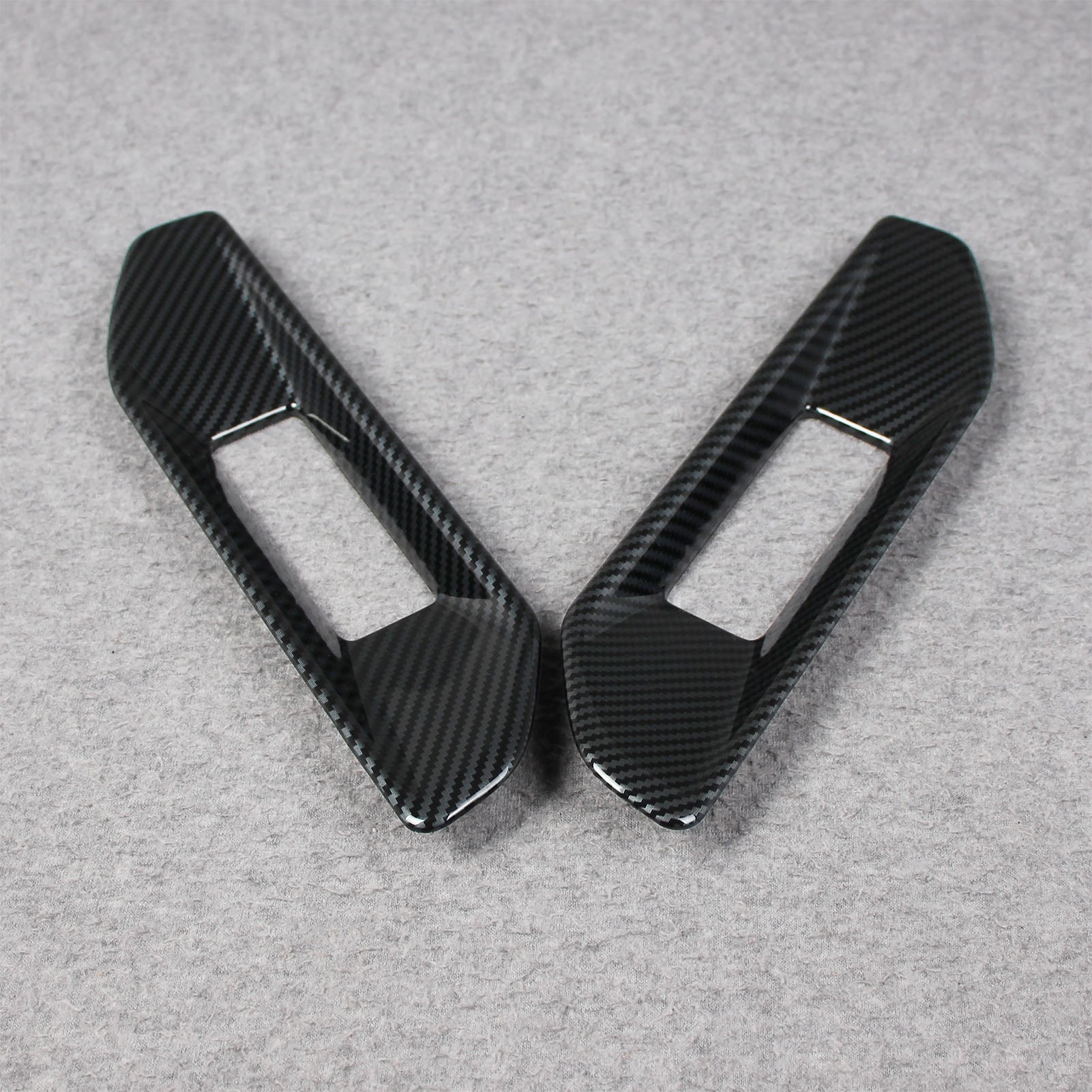 Fit for Ford Ranger 2024 2025 Interior Door Handle Bowl Cover Trims Carbon Fiber Pattern