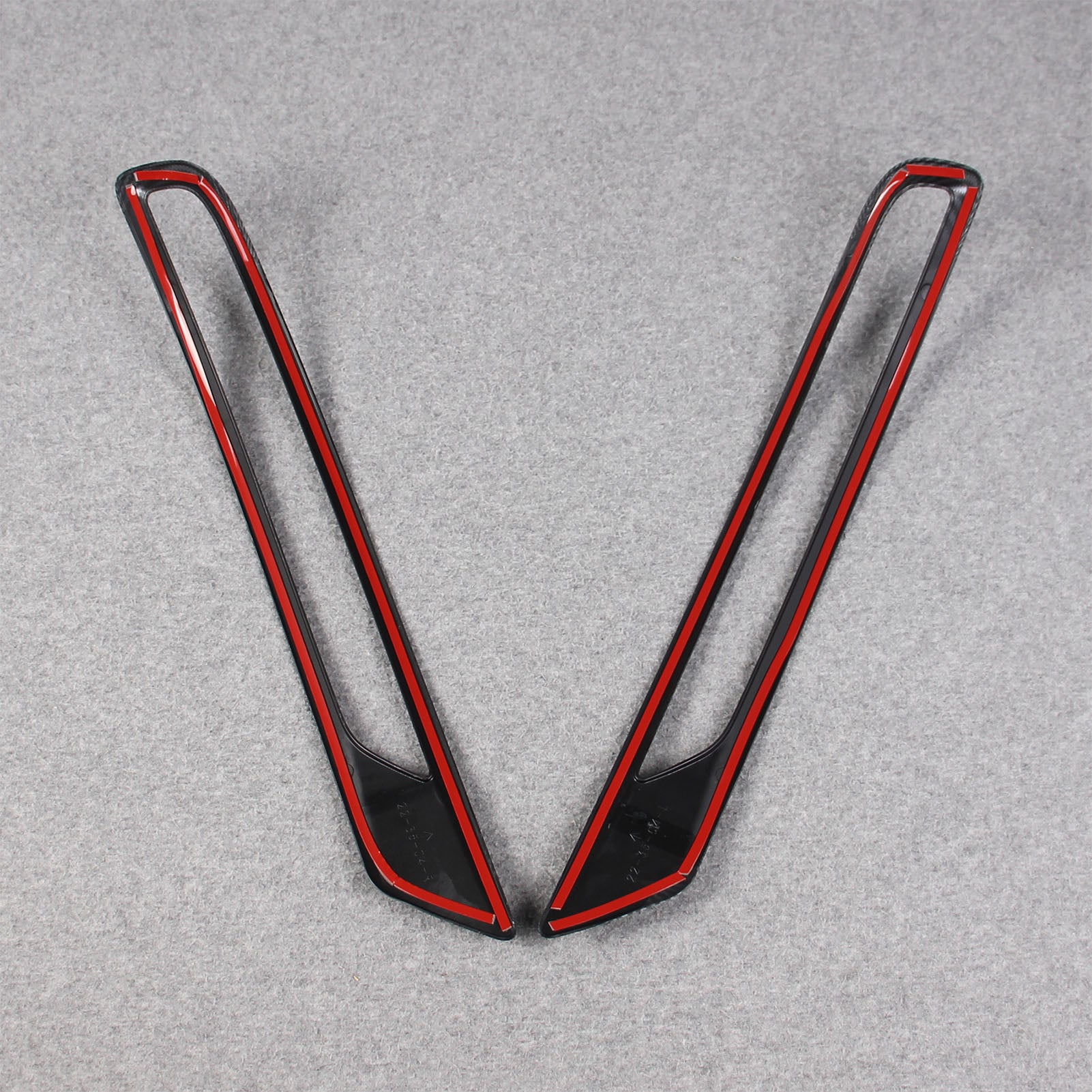 Mitsubishi New Outlander 2022 2023 Rear Fog Light Cover Trims Carbon Fiber Pattern