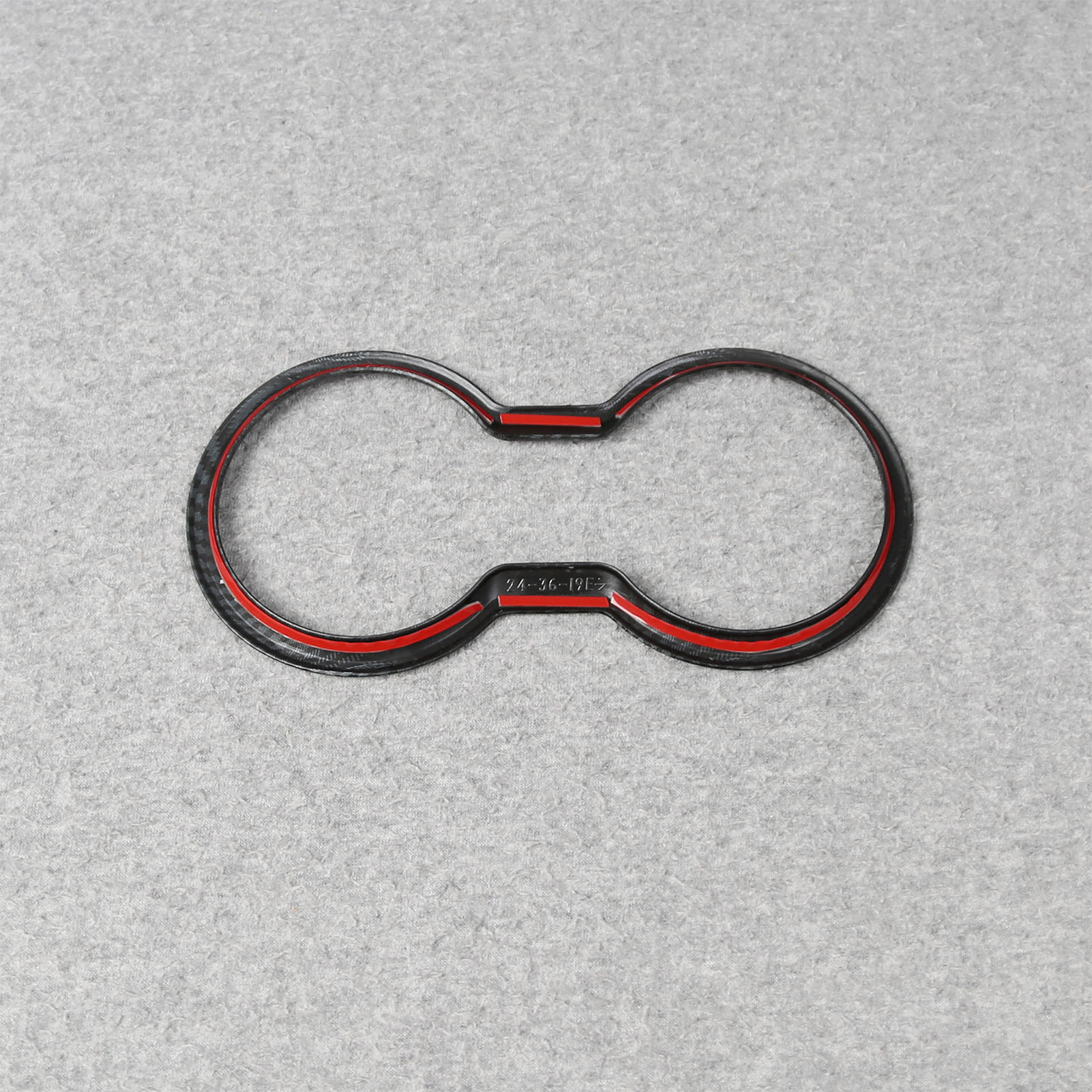 Fit for Ford New Mustang 2024 2025 Front Console Cup Holder Cover Trim Carbon Fiber Pattern