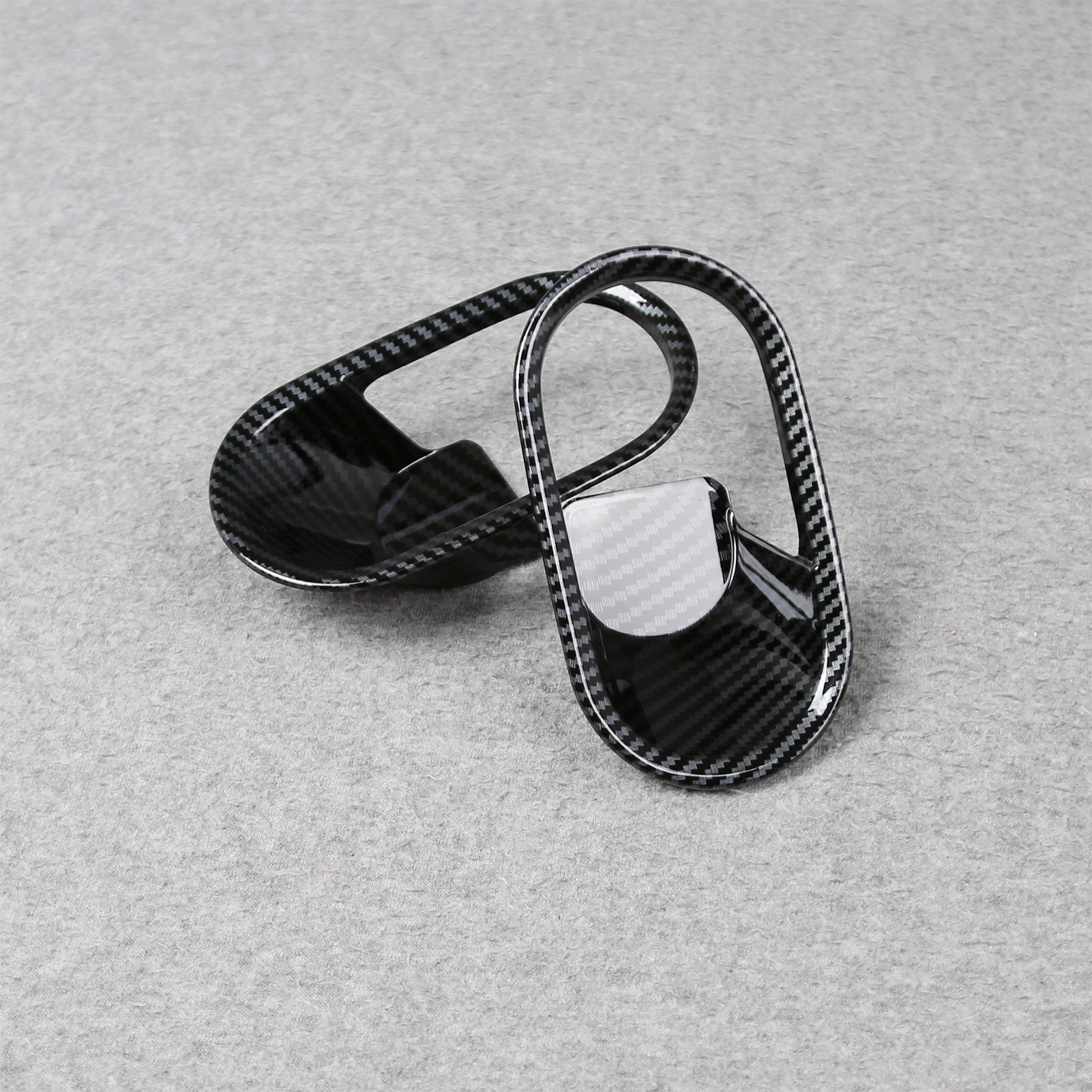 Fit for 2025 2026 New MINI Cooper/MINI Cooper S/MINI Convertible Interior Door Handle Cover Trims Carbon Fiber Black