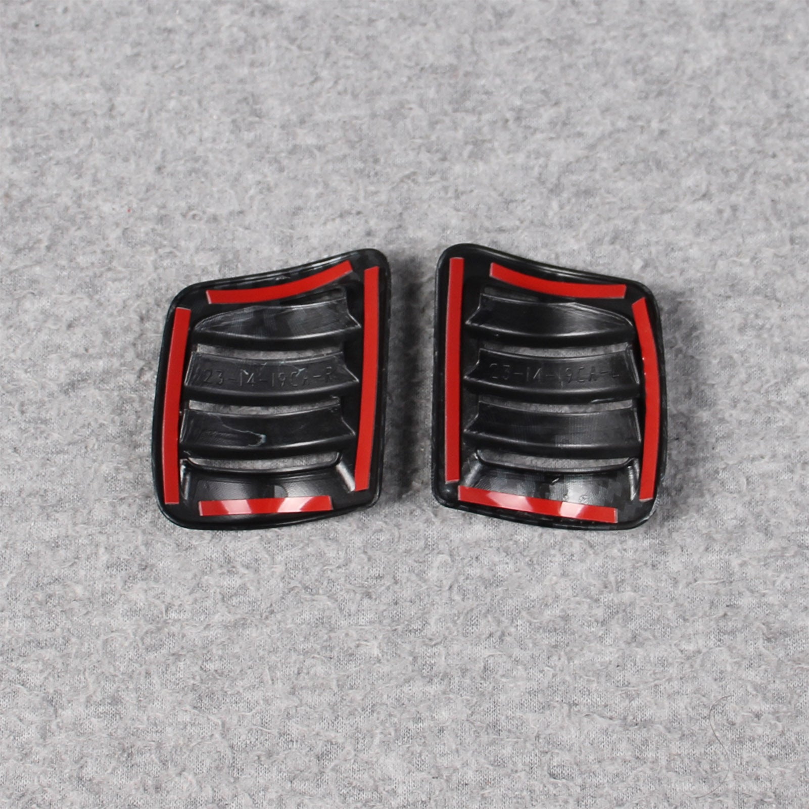 Fit for Ford Ranger 2024 2025 Interior Front Upper Air Condition Vent Outlet Cover Trims Carbon Fiber Pattern