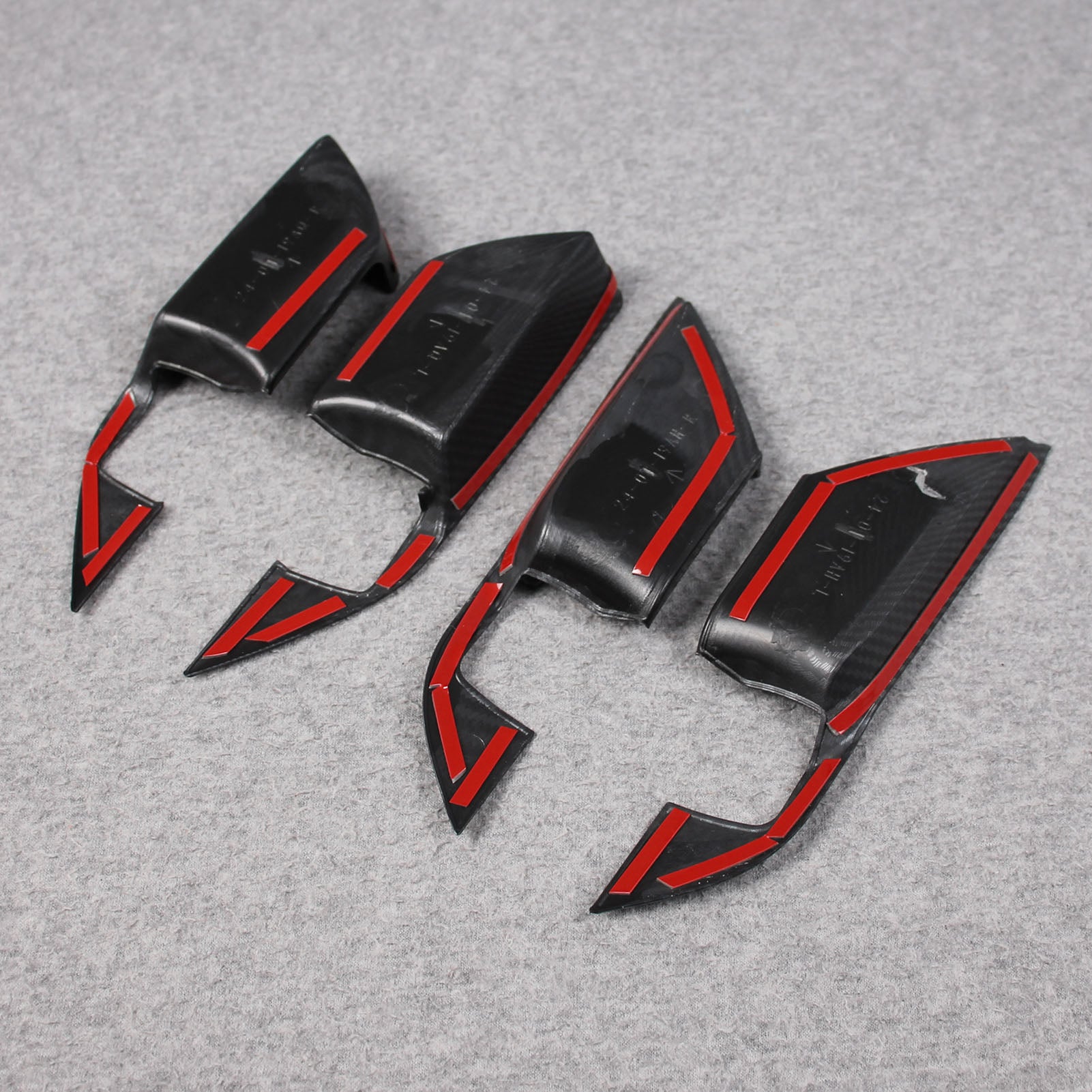 Fit for Toyota New Camry 2024 2025 2026 Interior Door Handle Bowl Cover Trims Carbon Fiber Pattern