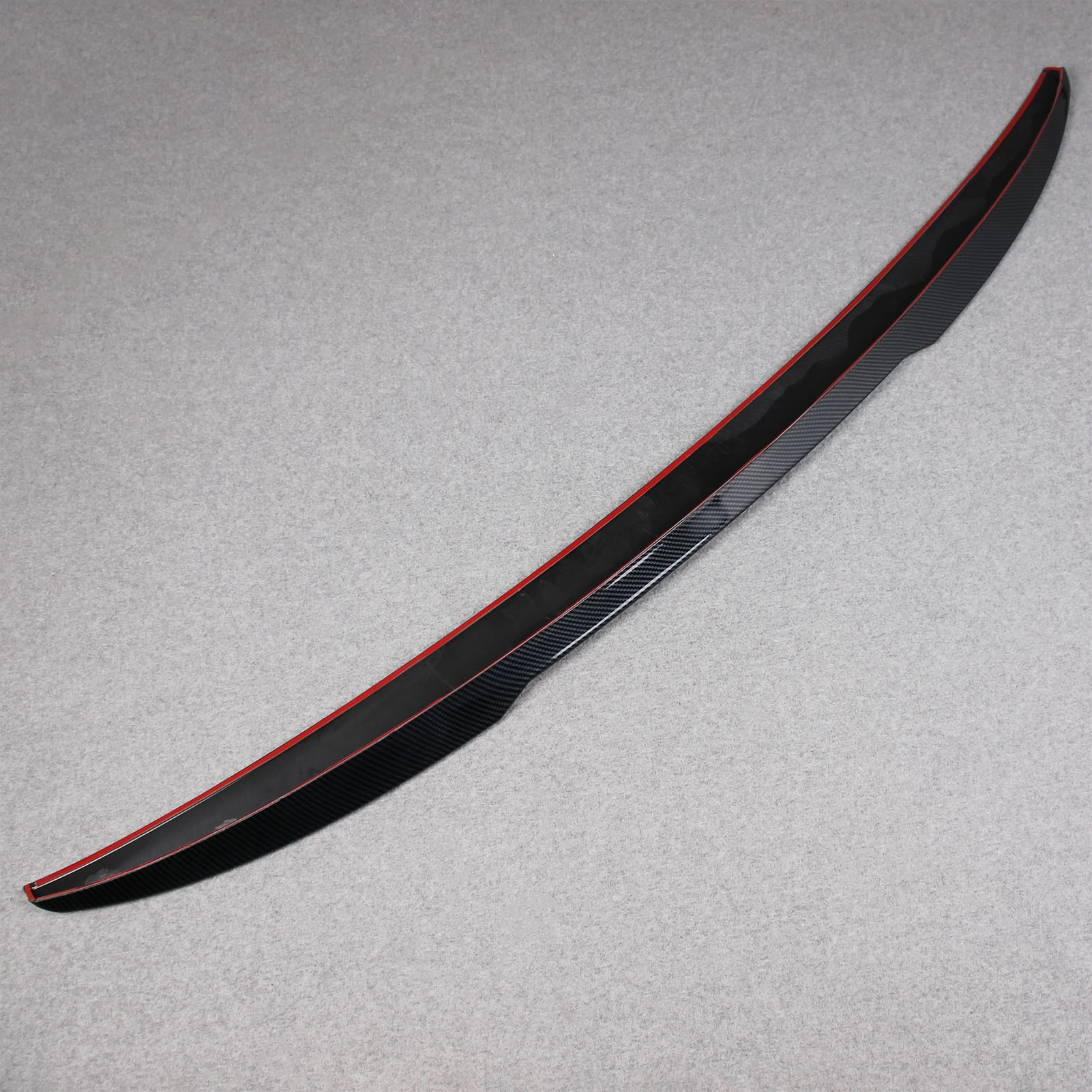 Fit for BMW 5 Series Sedan (G60) 530i 540i 2024 2025 Rear Trunk Wing Spoiler Cover Trim ABS Carbon Fiber Pattern