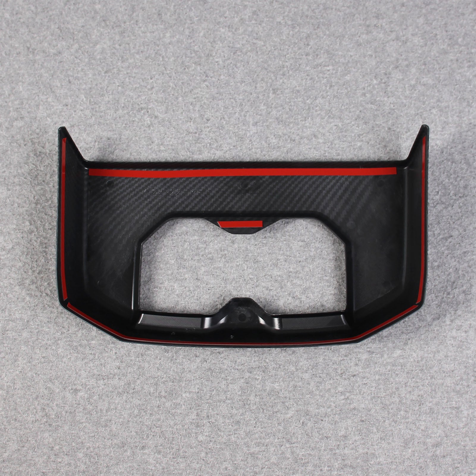 Toyota Tundra 2022 2023 Interior Rear Seat Cup Holder Cover Trim Carbon Fiber Pattern