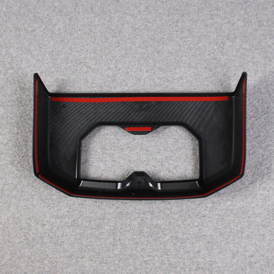 Toyota Tundra 2022 2023 Interior Rear Seat Cup Holder Cover Trim Carbon Fiber Pattern