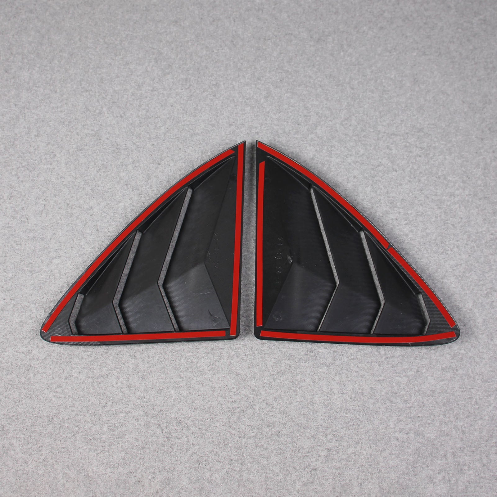 Fit for Mercedes-Benz E-Class W214 E200 E300 E450 2023 2024 2025 Rear Triangle Blind Window Dachspoiler Cover Trim Carbon Fiber Pattern