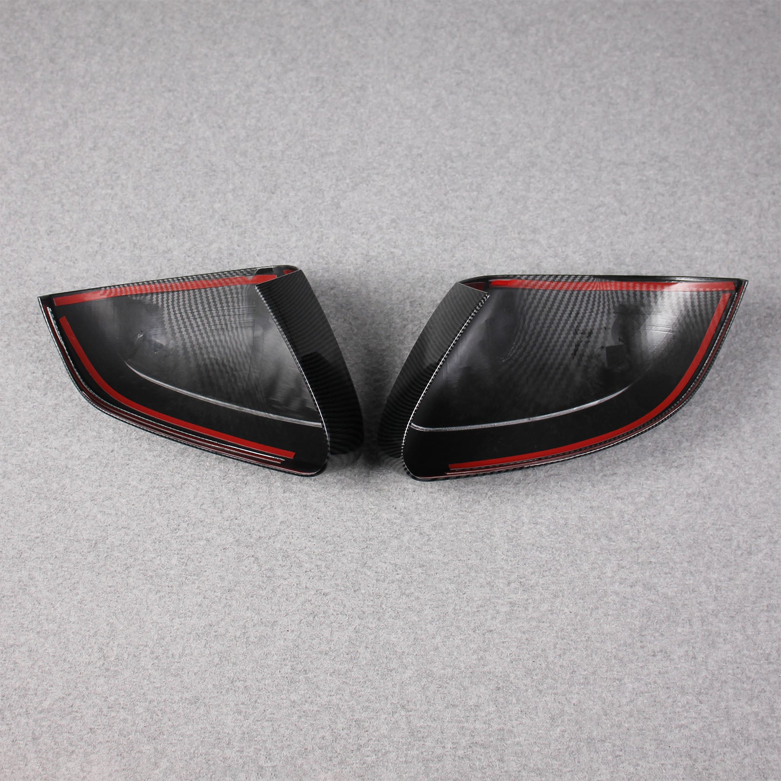Fit for BMW 5 Series Sedan (G60) 530i 540i 2024 2025 Rear View Mirror Cover Trims Carbon Fiber Pattern