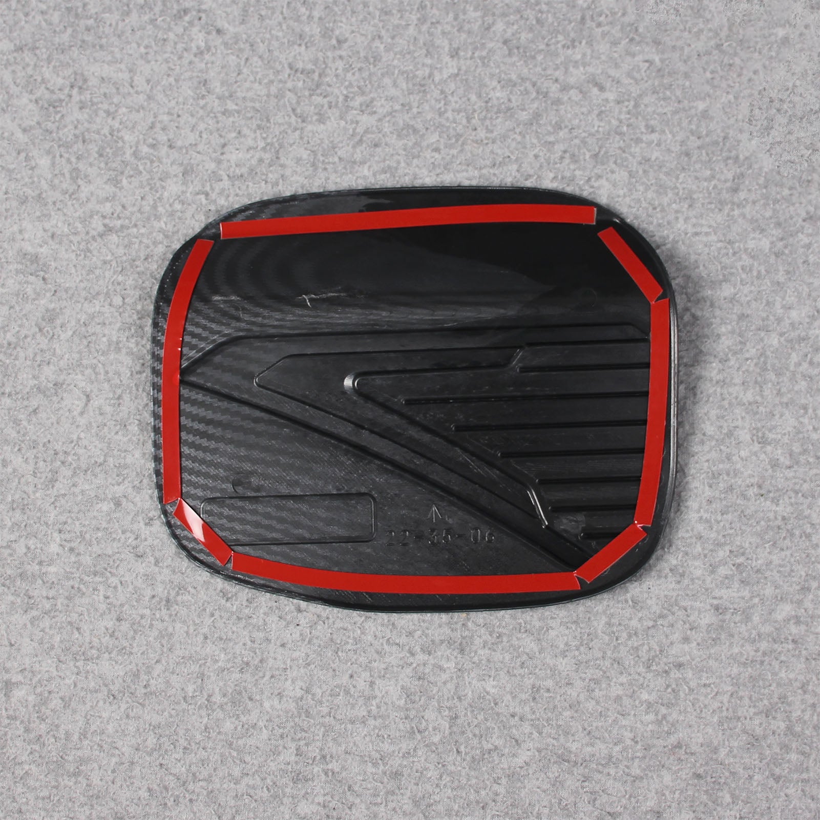 Mitsubishi New Outlander 2022 2023 Fuel Gas Tank Cap Cover Trim Carbon Fiber Pattern