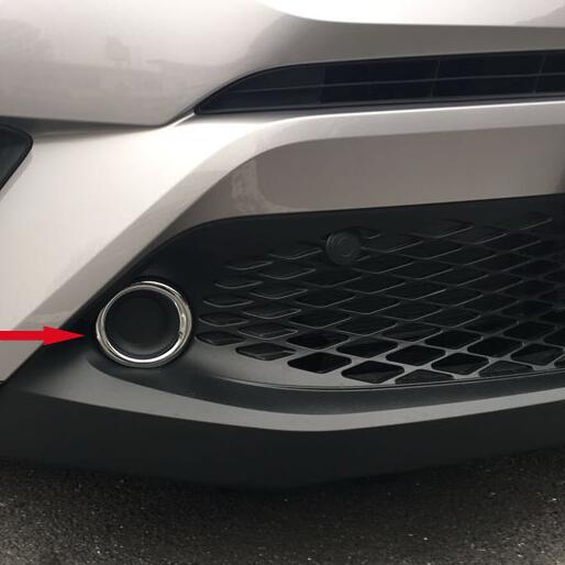 Fit for Toyota 2019 2020 2021 2022 Corolla Hatchback Chrome Front Fog Light Lamp Cover Ring