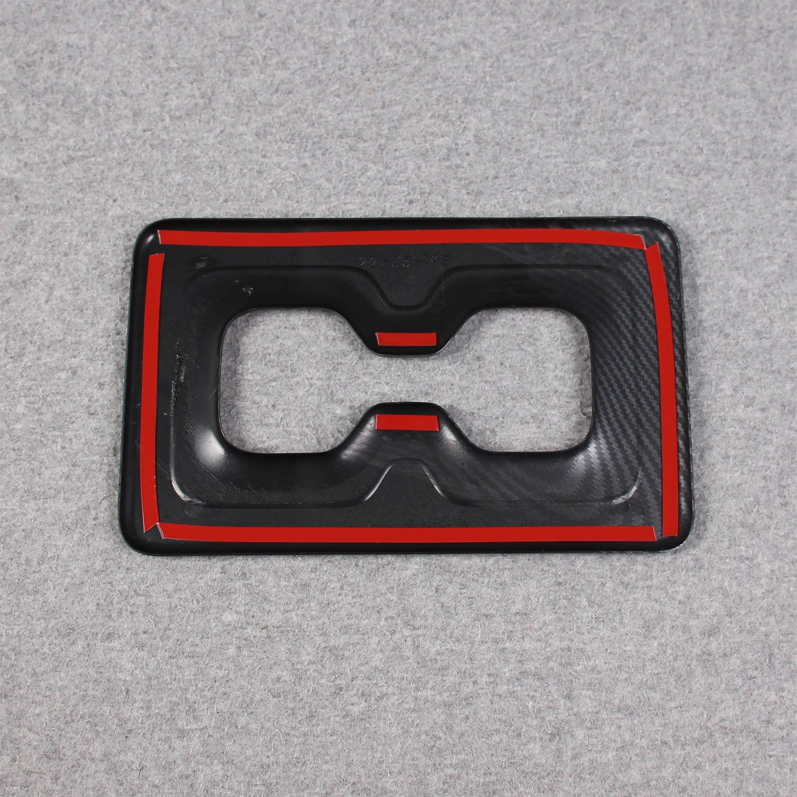 Mitsubishi New Outlander 2022 2023 Interior Rear Seat Cup Holder Cover Trim Carbon Fiber Pattern