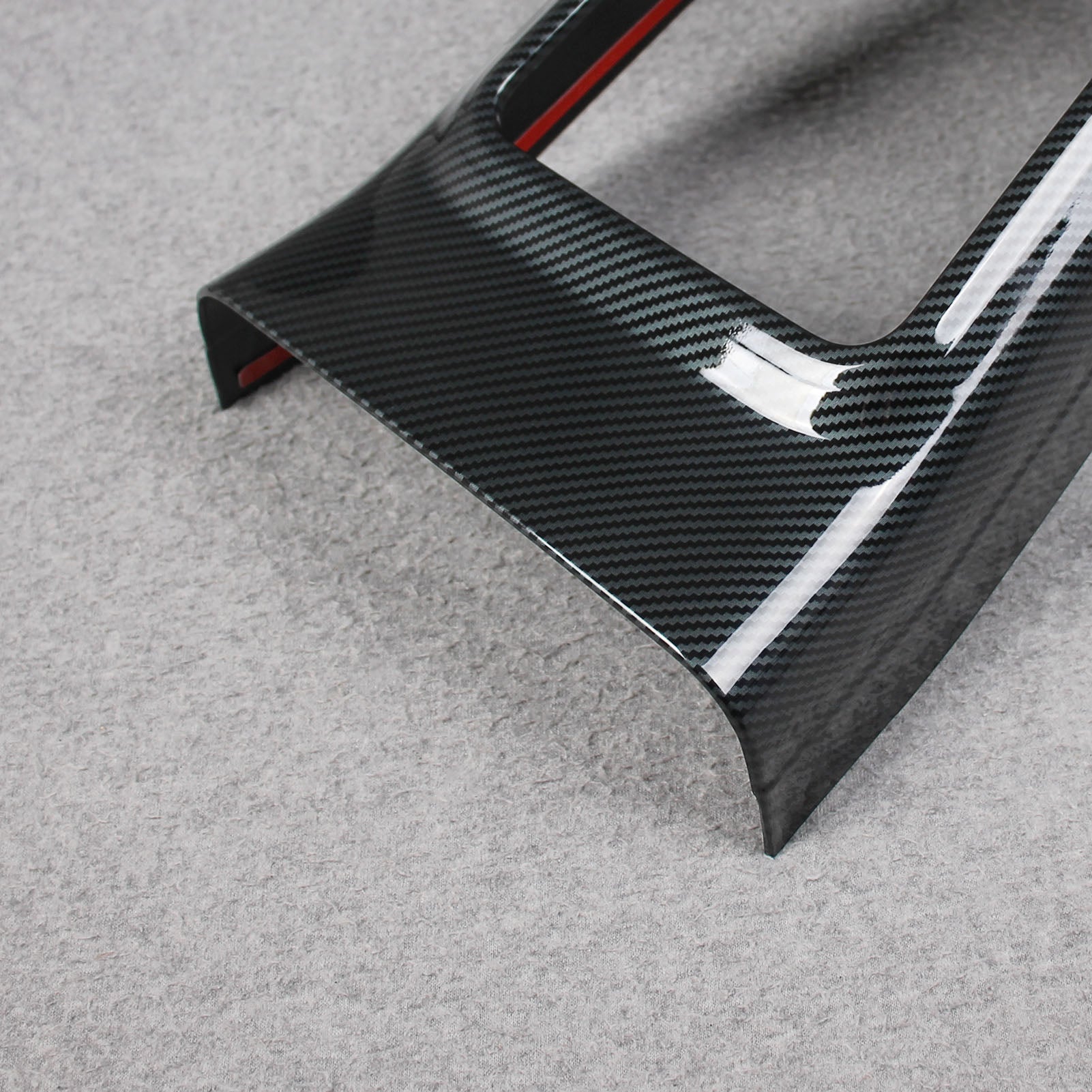 Fit for Ford Bronco 2023 2024 2025 Interior Rear Seat Air Condition Vent Outlet Cover Trims Carbon Fiber Pattern