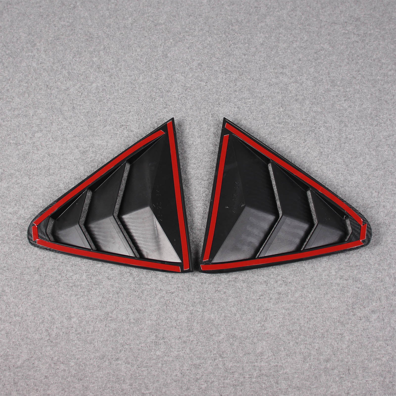 Fit for Subaru Crosstrek 2024 Rear Triangle Blind Window Dachspoiler Cover Trim Carbon Fiber Pattern