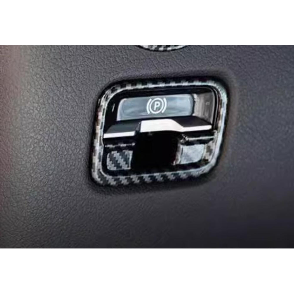 Fit for Mercedes-Benz New GLC GLC300 X254 2023 2024 2025 2026 Interior Center Console Electrical Parking Brake Cover Trim Carbon Fibe Pattern