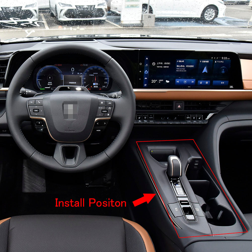 Fit for Toyota Crown 2023 2024 2025 2026 Gear Shift Knob Console Panel Cup Holder Cover Trims