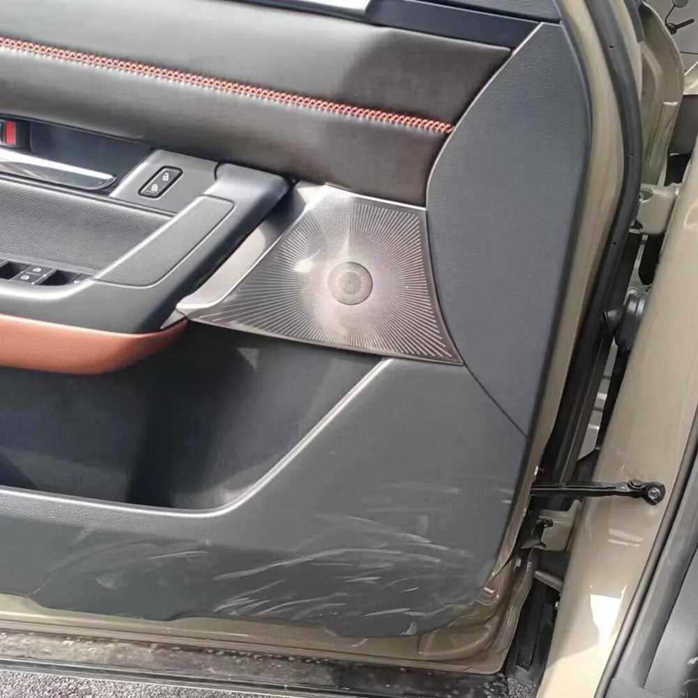 Fit for Mazda CX-50 CX50 2024 Interior 4 Door Sound Speaker Cover Trims Stainless Steel