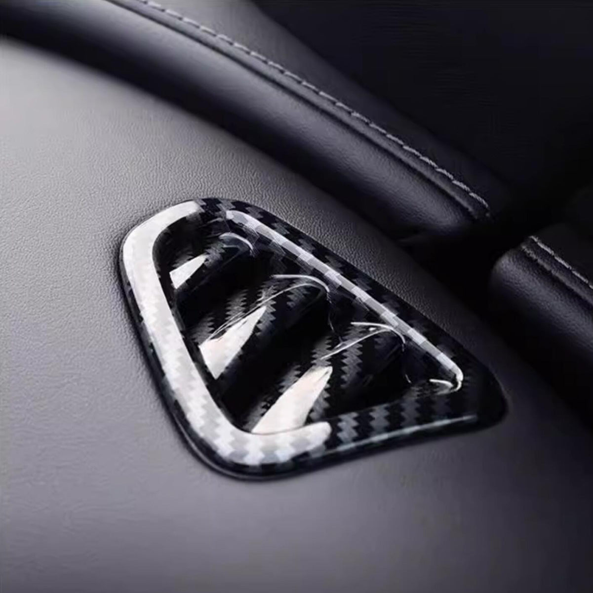 Fit for Mercedes-Benz New GLC GLC300 X254 2023 2024 2025 2026 Interior Front Air Condition Vent Outlet Cover Trims Carbon Fiber Pattern (Front Upper)