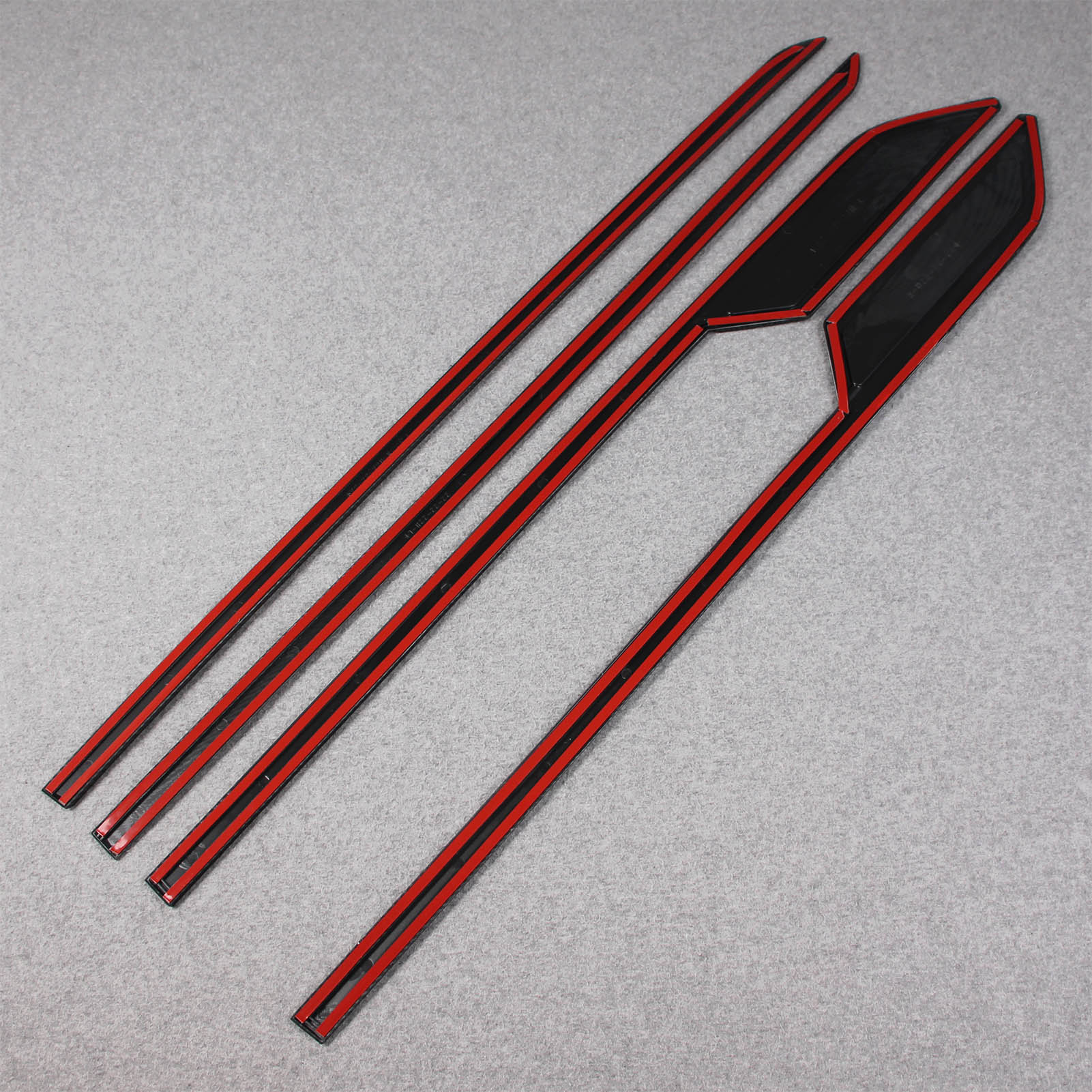 Toyota Tundra 2022 2023 Body Side Molding Door Guard Cover Trims Carbon Fiber Pattern