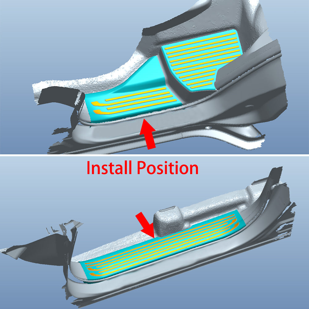 Fit for Toyota 4Runner 2025 2026 Inside Door Sill Scuff Plate Guard Cover Trims Stainless Steel