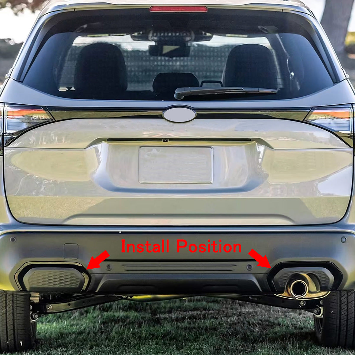 Fit for Subaru New Forester 2025 Rear Bumper Corner Mesh Cover Trims