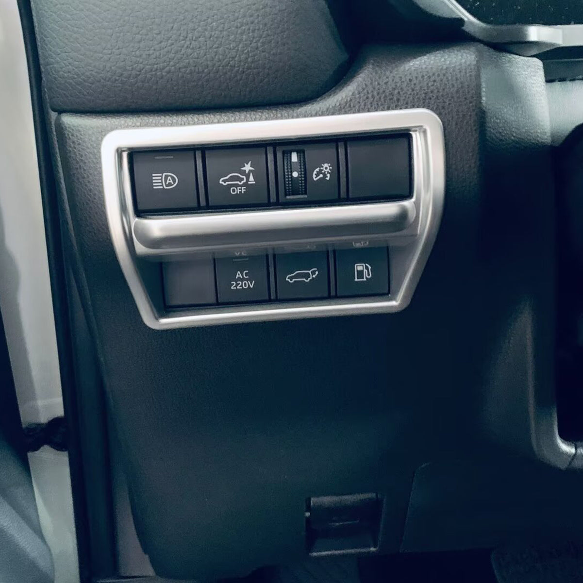 Fit for Toyota New Land Cruiser LC250 2024 2025 2026 Headlight Lamp Switch Control Odometer Button Cover Trims