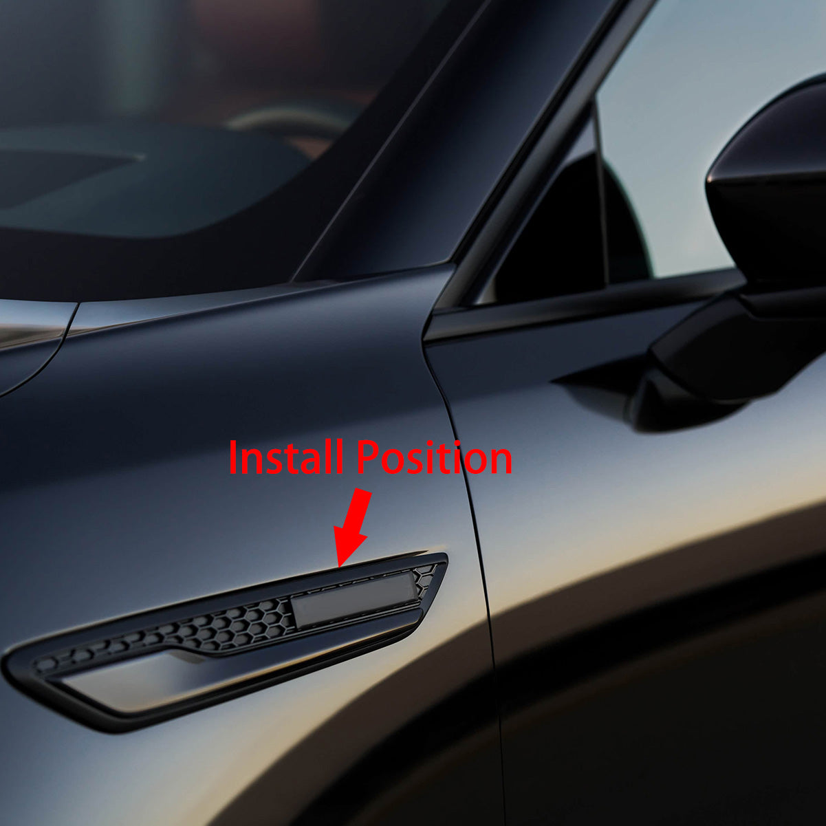 Fit for Mazda New CX-70 2025 2026 Front Side Fender Sticker Vents Air Outlet Cover Trim