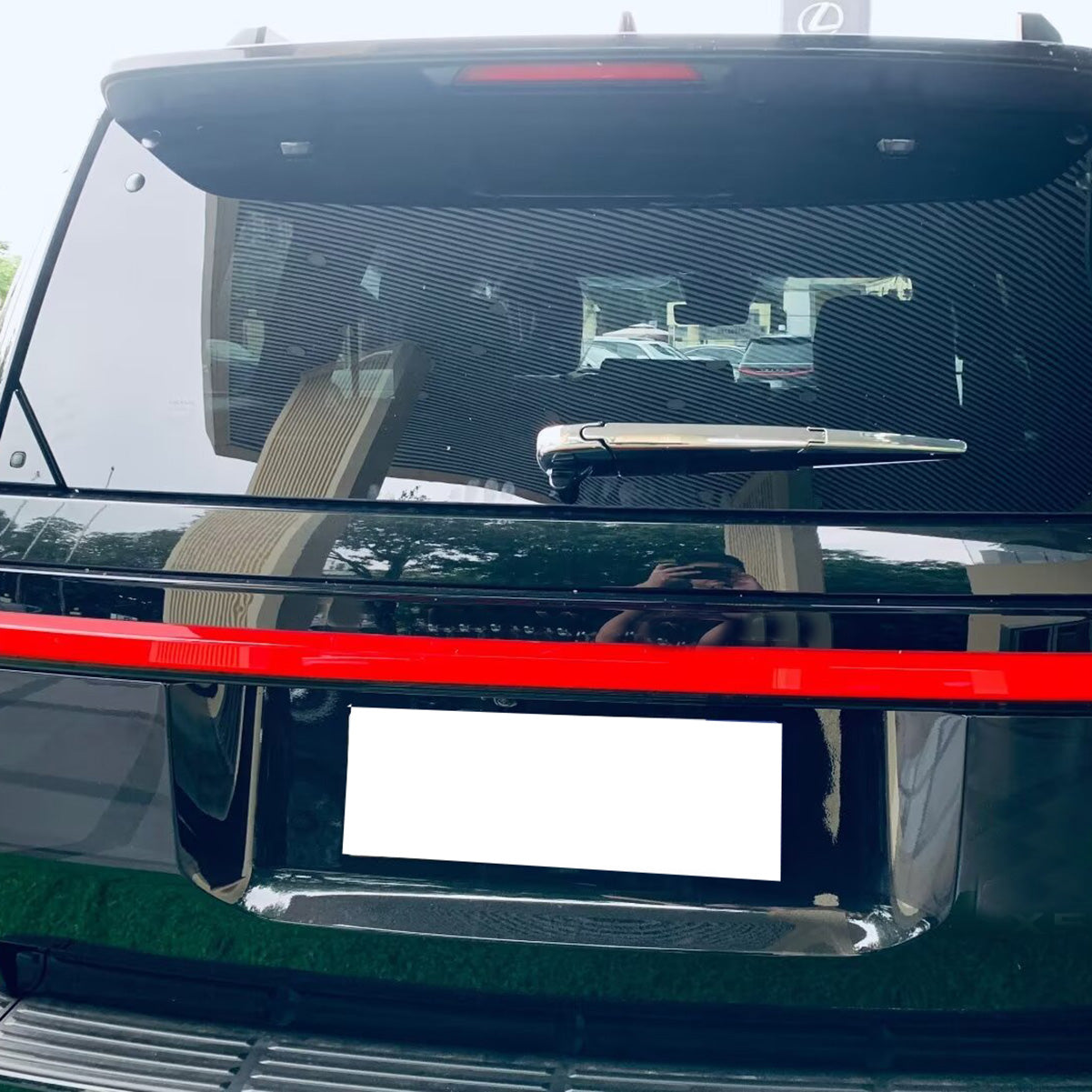 Fit for Lexus New GX GX550 2024 2025 Chrome Back Rear Window Rain Wiper Cover Trim