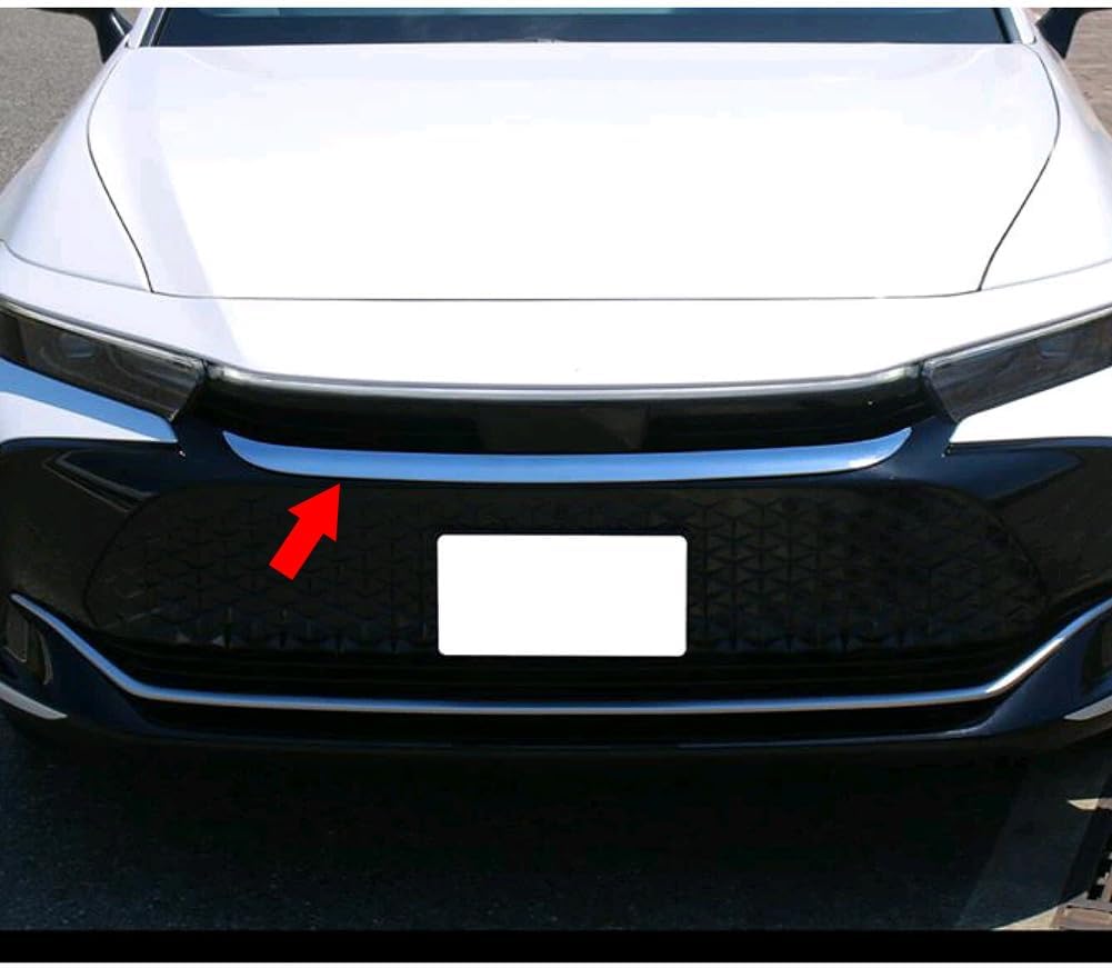 Fit for Toyota Crown 2023 2024 Front Upper Grill Hood Grilled Cover Trim Chrome