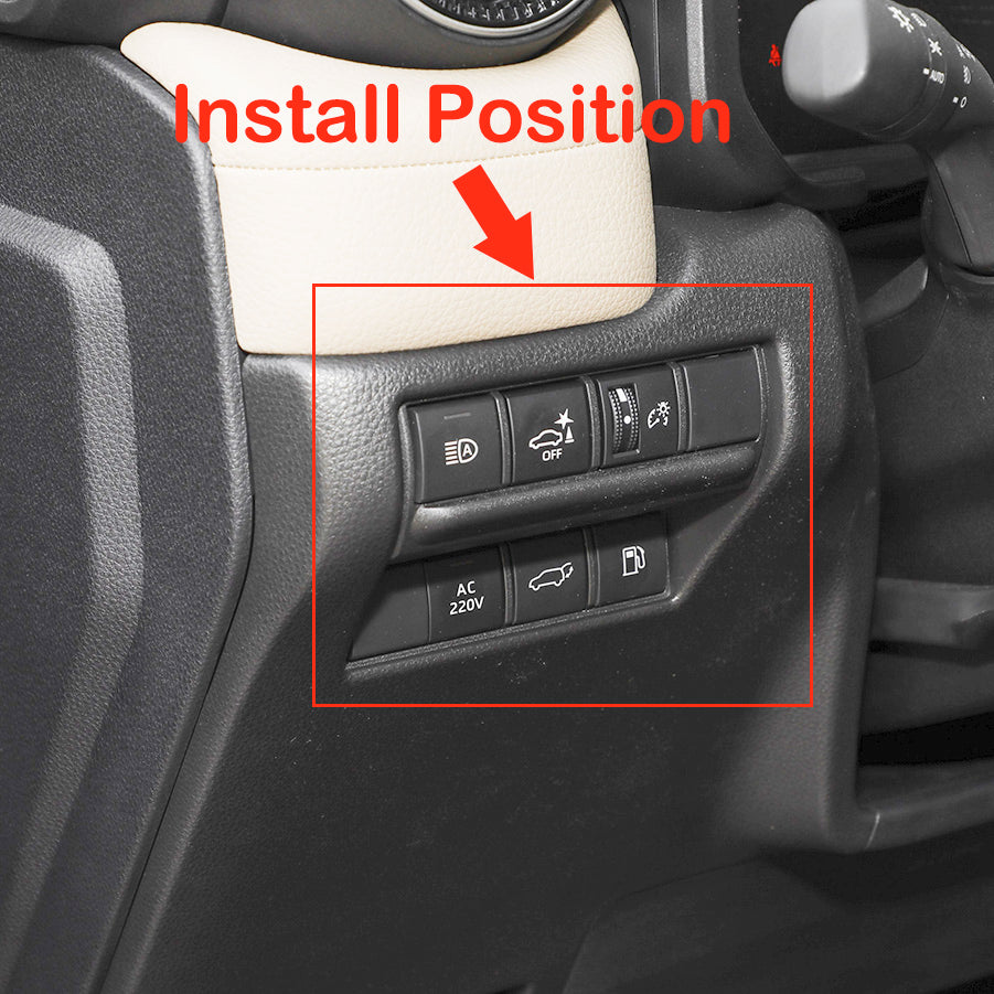 Fit for Toyota New Land Cruiser LC250 2024 2025 2026 Headlight Lamp Switch Control Odometer Button Cover Trims