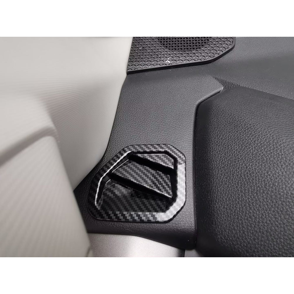 Fit For Toyota Tundra 2022 2023 2024 2025 Interior Front Air Condition Vent Outlet Cover Trims Carbon Fiber Pattern (Front upper)