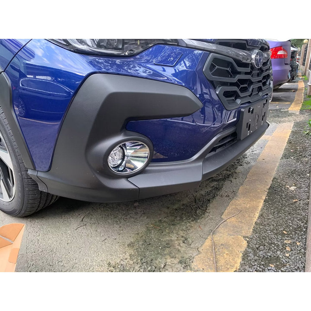 Beautost Fit for Subaru Crosstrek 2024 2025 Front Fog Light Lamp Cover Trim ABS Chrome