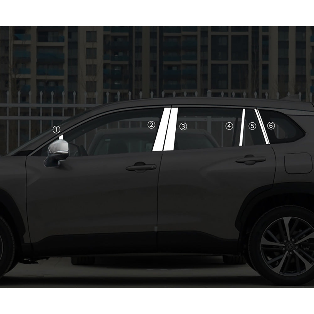 Fit for Toyota Corolla Cross 2022 2023 2024 Window Frame Sill Center Pillar Cover Trims