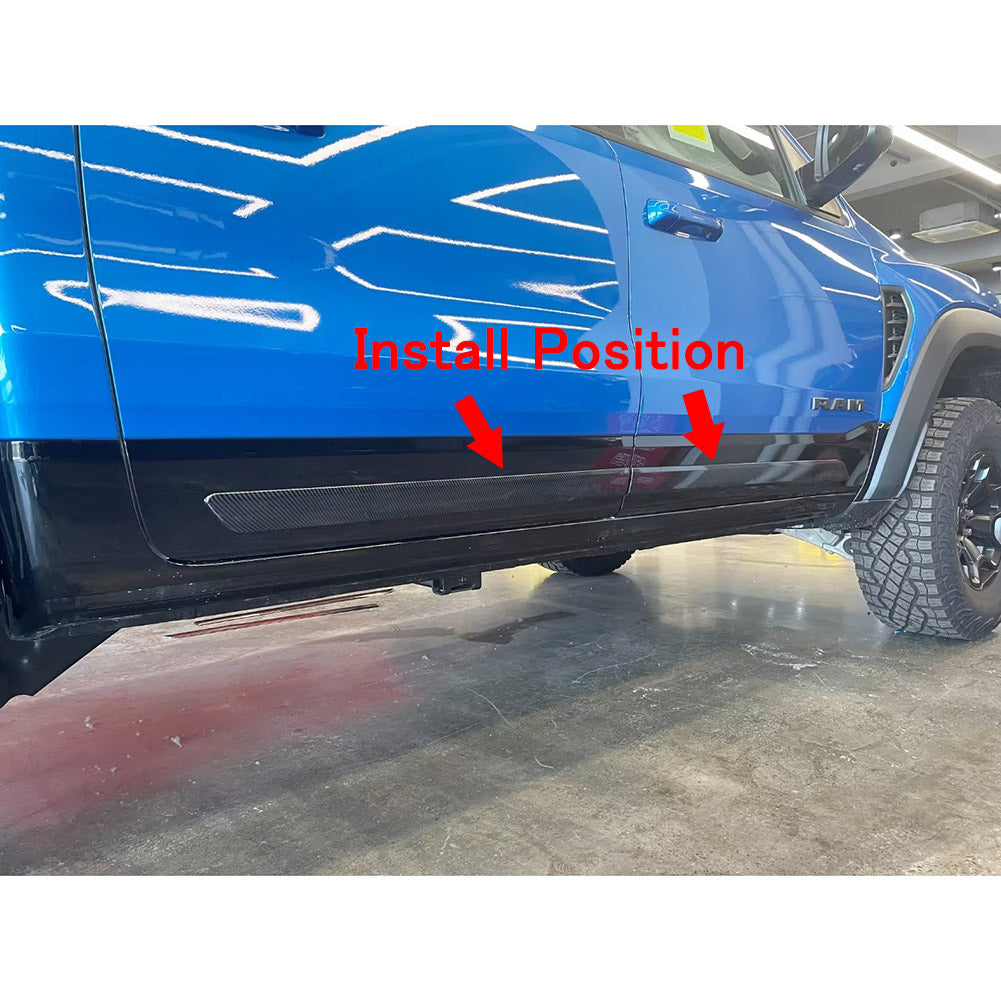 Fit for Dodge 2023 New Ram 1500 Body Side Molding Door Guard Cover Trims