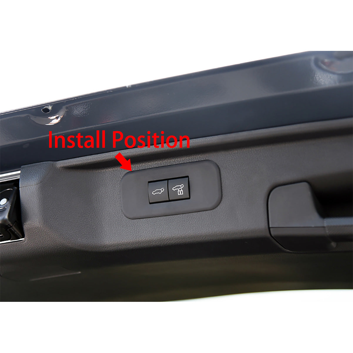 Fit for Toyota New Grand Highlander 2024 2025 2026 / Lexus TX TX350/500h/550h+ 2024 2025 2026 /Toyota Crown Signia 2025 2026 Rear Electric Tailgate Key Switch Button Cover Trim