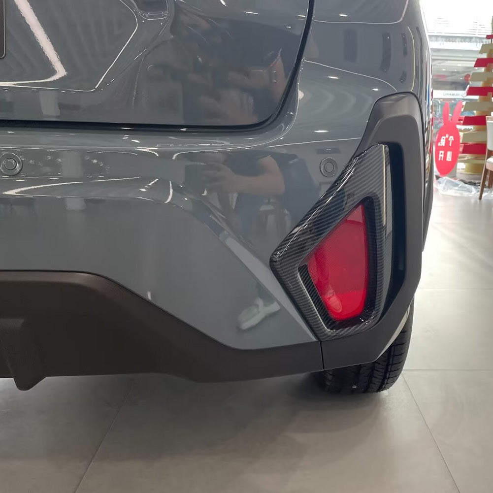 Fit for Subaru Crosstrek 2024 Rear Fog Light Cover Trims Carbon Fiber Design