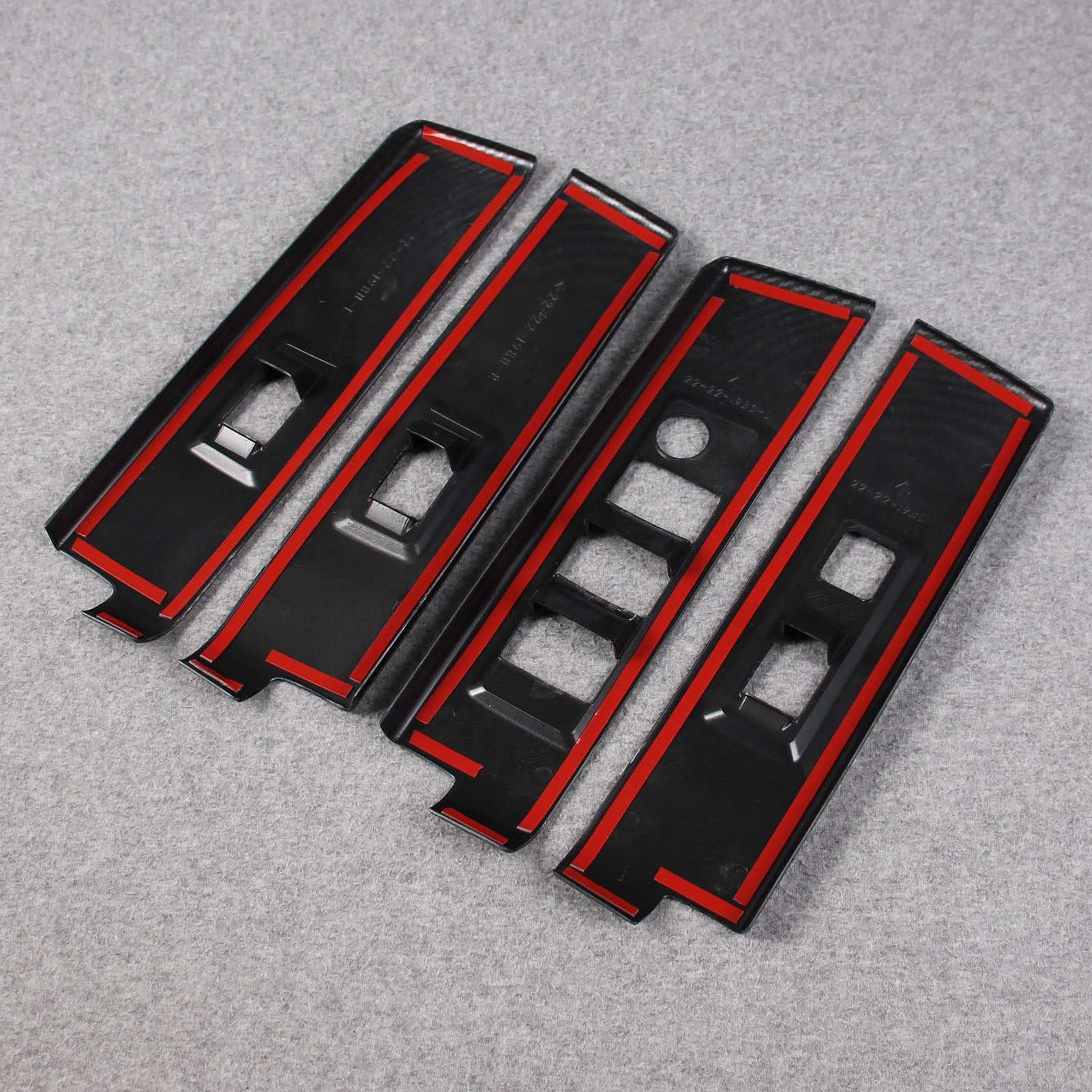 Toyota Tundra 2022 2023 Interior Window Switch Plate Panel Cover Trims Carbon Fiber Pattern