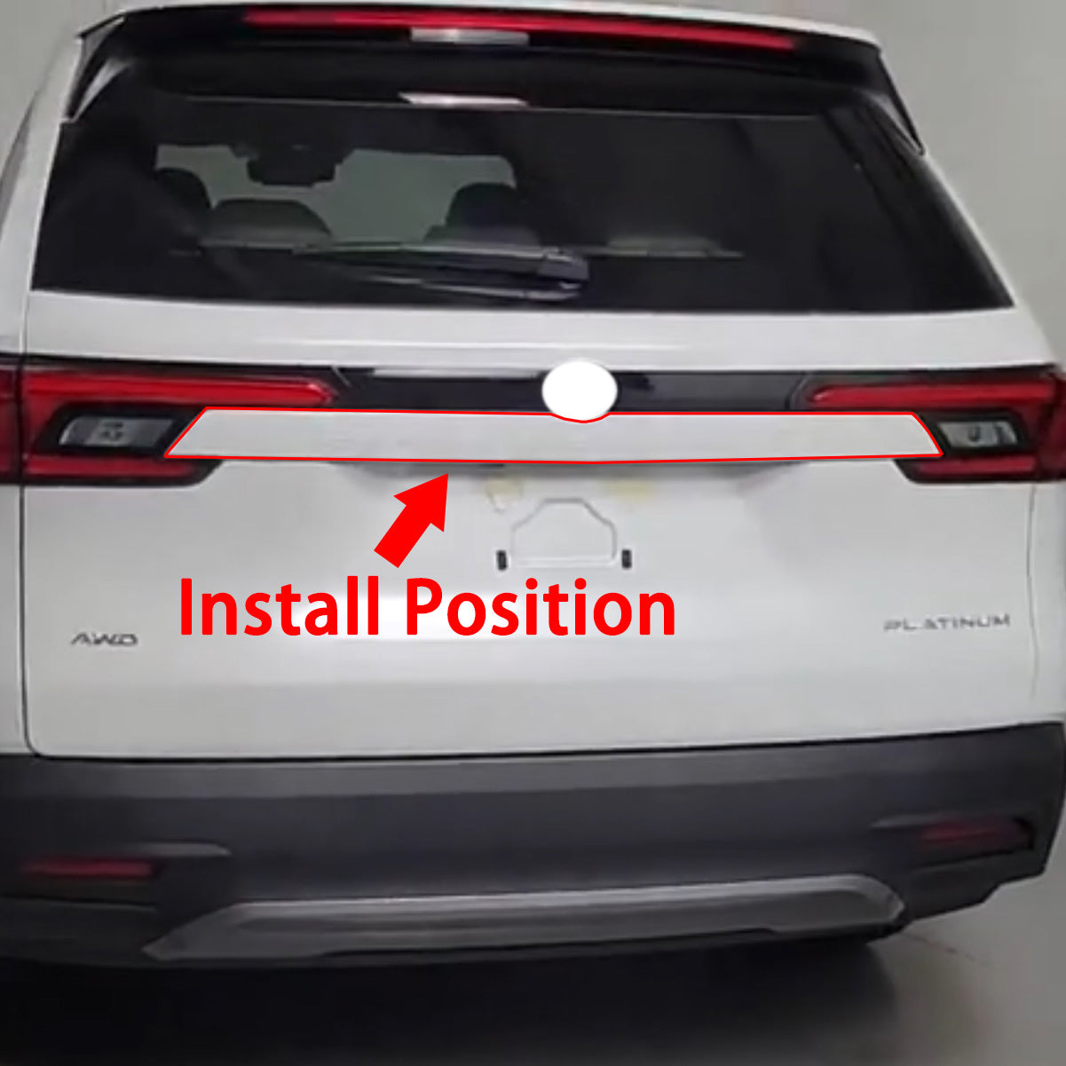 Fit for Toyota New Grand Highlander 2024 2025 2026 Rear Trunk Lid Molding Trim